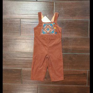 6/12 M Matilda Jane Kimberly Babies' Brown Corduroy Overalls
